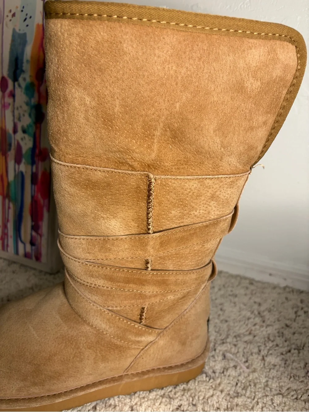 Lamo tan suede